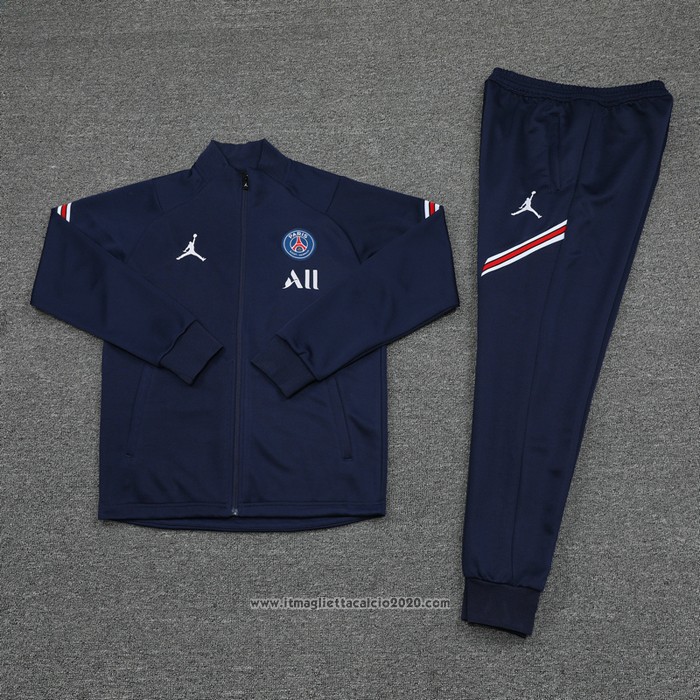 Tuta da Track Giacca Paris Saint-Germain Jordan 2020 2021 Blu